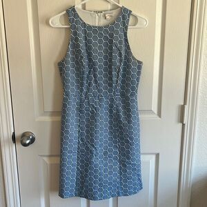 Blue & White Hexagon GAP Dress